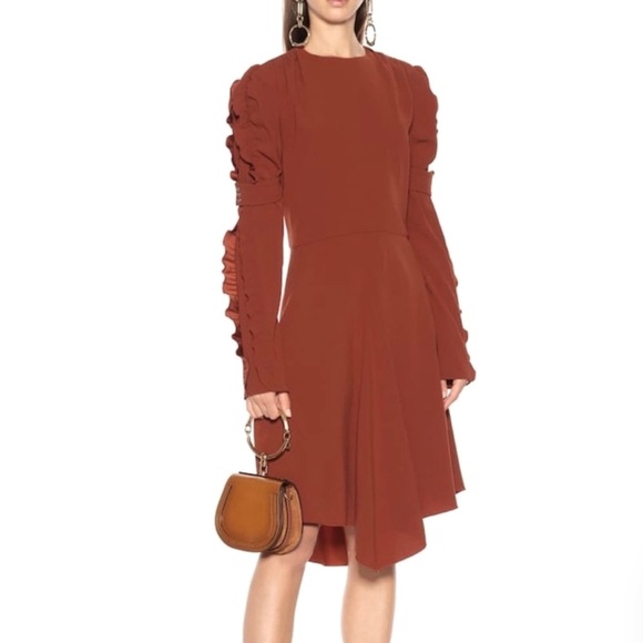 NEW CHLOE LONG SLEEVE MIDI DRESS - Picture 1 of 10
